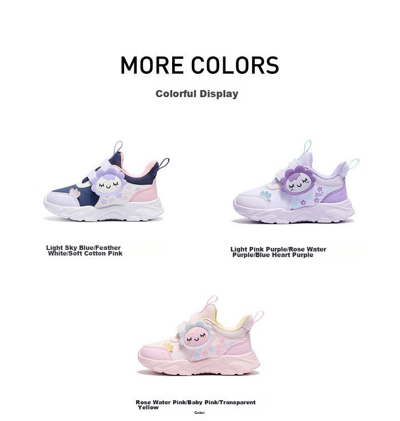 361° Children's Shoes, Toddler Walking Shoes for Spring, Boys And Girls Aged 1-3, Cartoon Baby Shoes, Black, Size 23 60