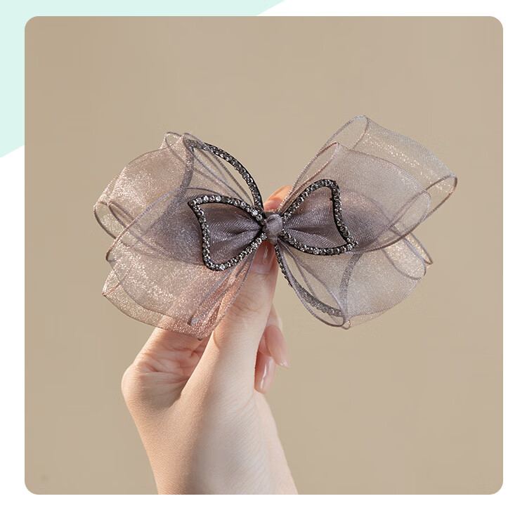 CHIMERA Elegant Back-Of Barrette, Gentle Wrinkle Half-Up Hair Clip, Spring Hair Accessory, Women's Birthday Gift 7