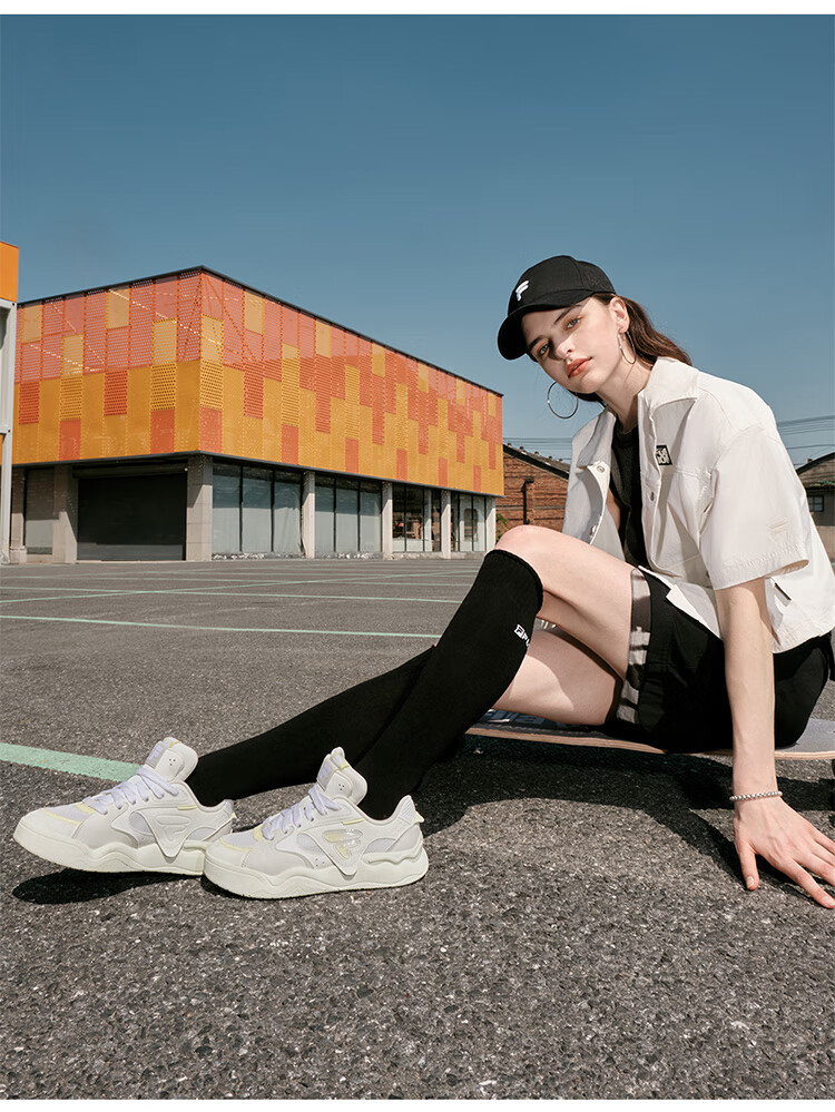 FILA FUSION FILA Trendy Women's Skateboard Shoes [Same Style As National Team], Casual Skate Shoes KICK II 12