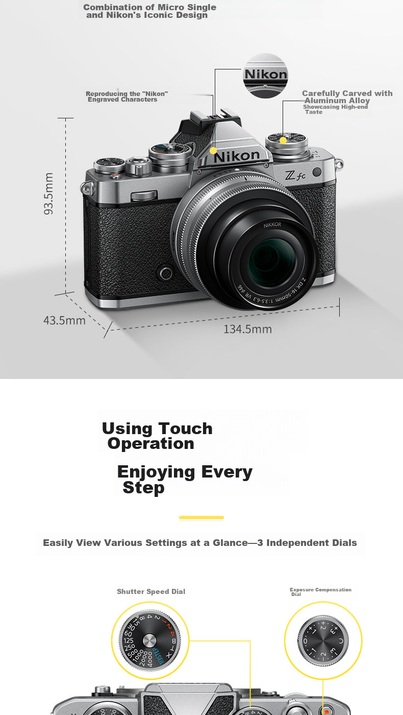 Nikon Zfc 28mm F/2.8 SE [Subsidy], Retro Mirrorless Camera Kit, Black Version, 4K/30P Video 3