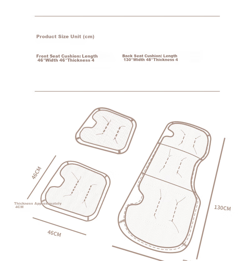 Fanyejia Luxury Car Seat Cushion, All-Season Universal Single-Piece Seat Cover, Specially Designed for Mercedes-Benz And BMW, Breathable Car Seat Pad 13