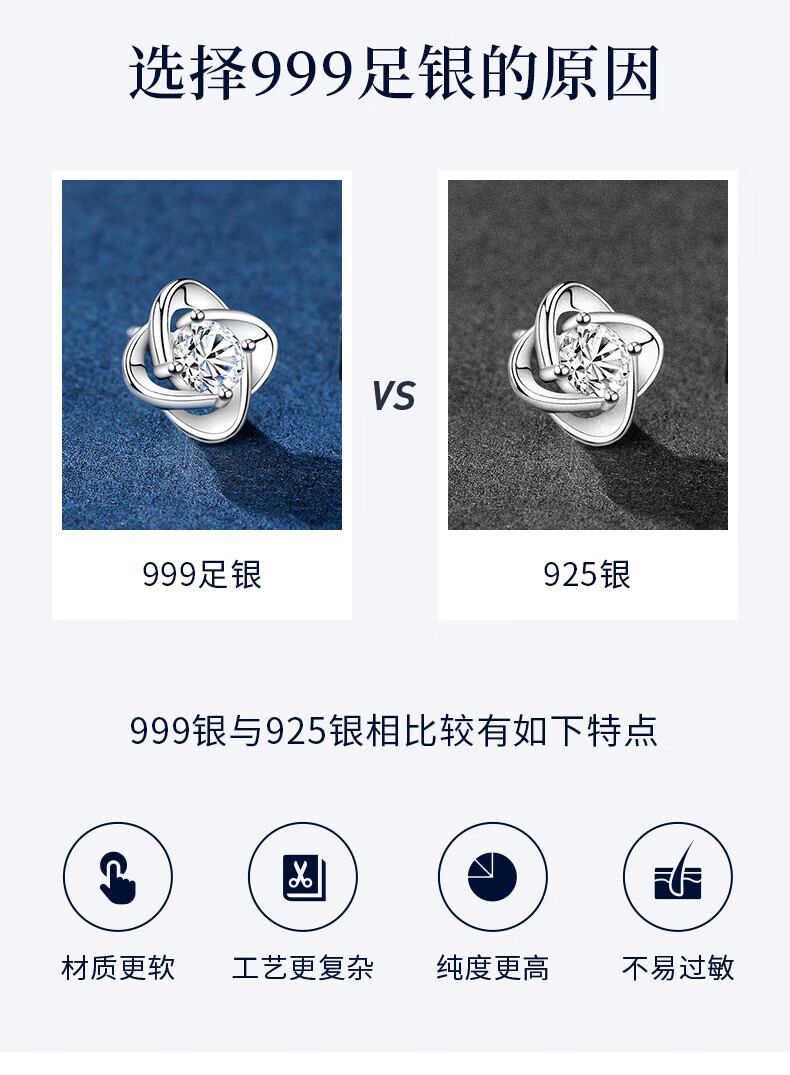 GLTEN Four-Leaf Clover Hetian Jade Pure Silver Stud Earrings for Women, 2026 New Birthday Mother's Day Gift, Practical Present for Mom And Elders 5