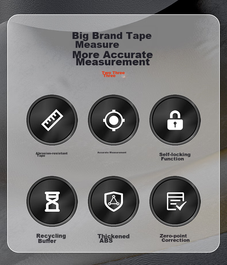 Dedong Steel Tape Measure, Authentic Precision Meter Ruler Box Ruler Stainless Steel Construction Site Engineering Special Anti-Cut Hand Ring Ruler High Precisio 3
