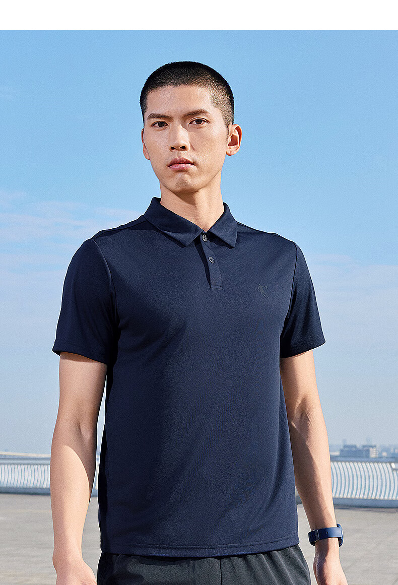 QIAODAN POLO Shirt, Men's T-Shirt, Comfortable Business Casual, Summer Quick-Dry Short Sleeve, Men's Sports Top 14