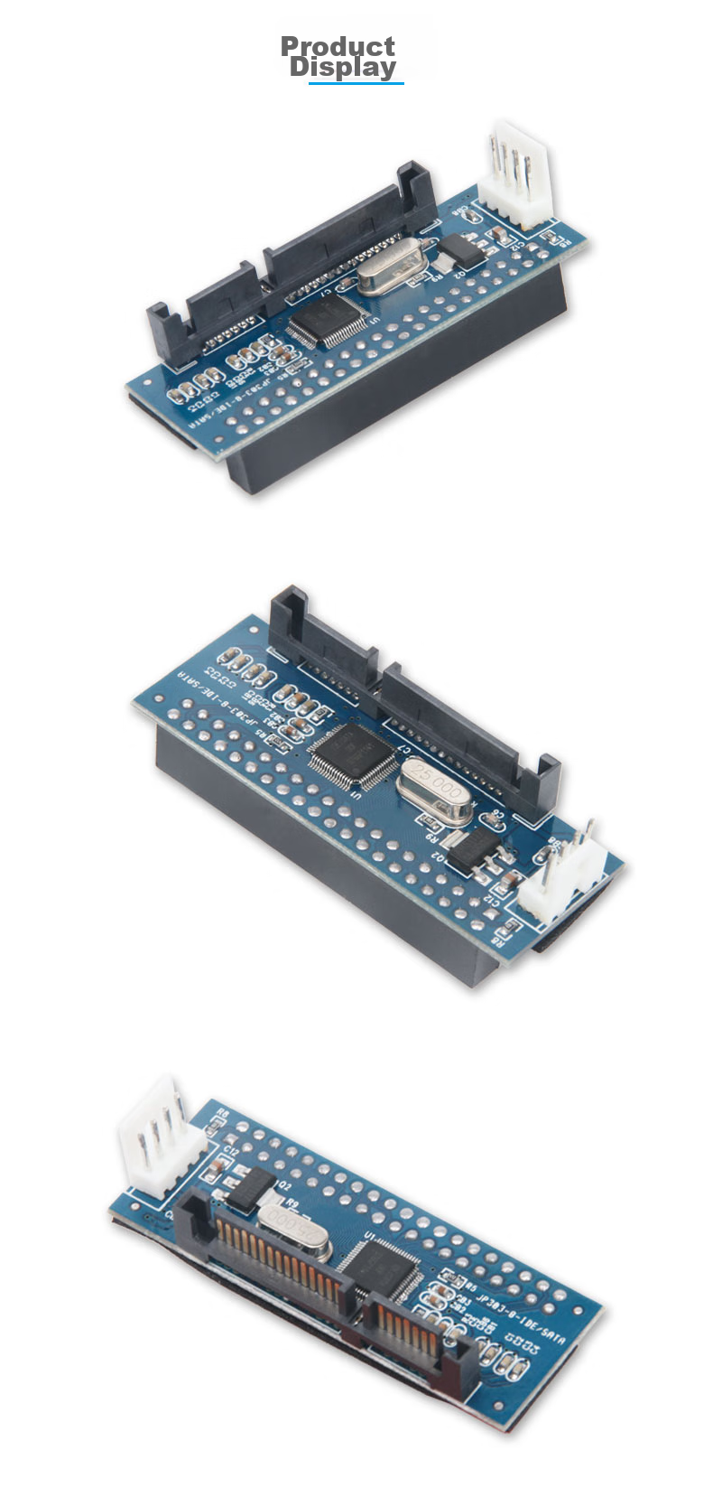 MOGE IDE to SATA 2.0 Adapter Card, MC3150, 3.5 IDE to SATA One-Way Expansion Card 7
