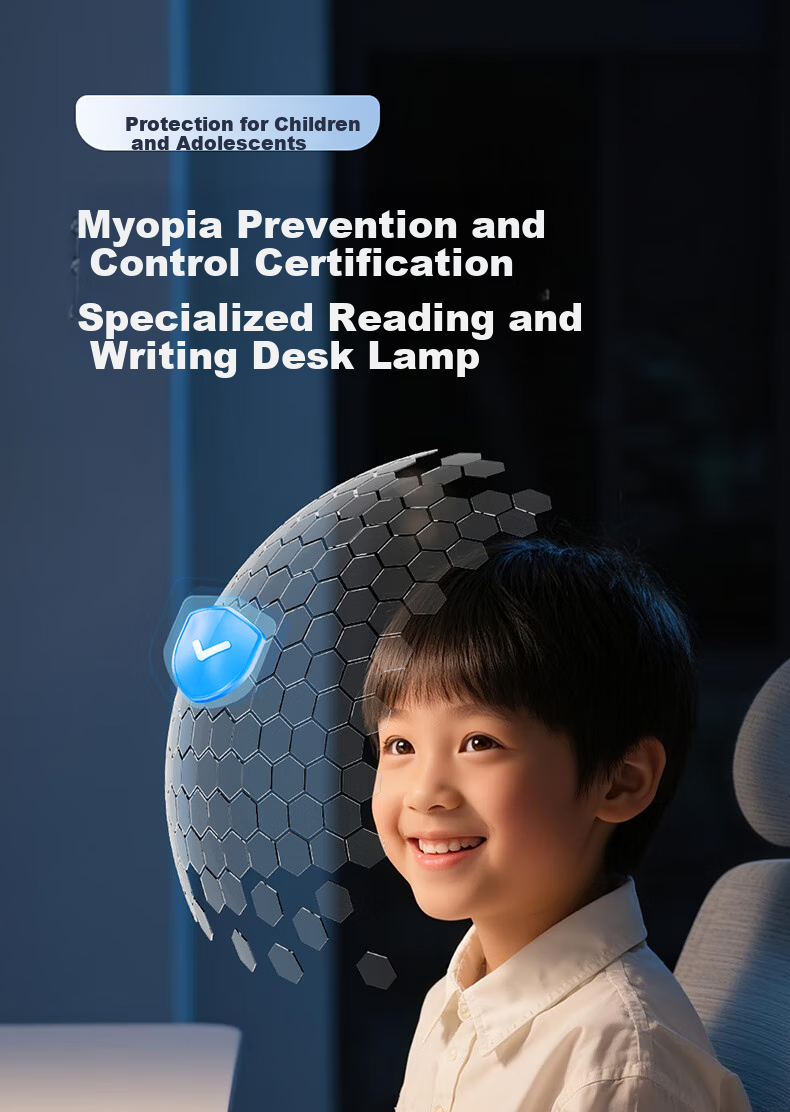HP Pure Eye Protection Study Reading Desk Lamp for Students and Children, Bedroom Bedside Lamp with Angel Light 8