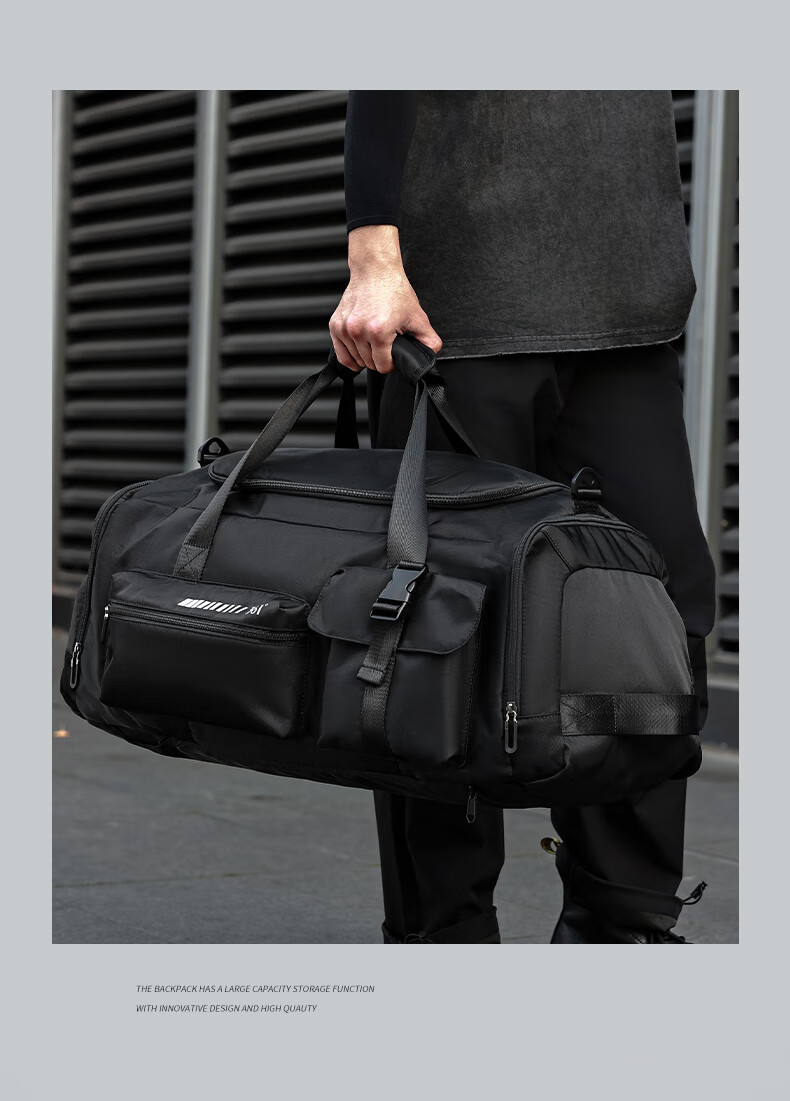 361° Men's Travel Bag Large Capacity Backpack Handheld Crossbody Bag Wet and Dry Separation Gym Bag Multifunctional Luggage Bag 15