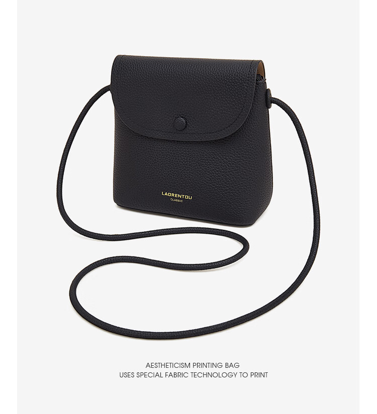 Laorentou Top-Grain Leather Women's Handbag, Large Capacity Shoulder Bag, Crossbody Bag, Phone Pouch, Valentine's Day Gift for 520 15