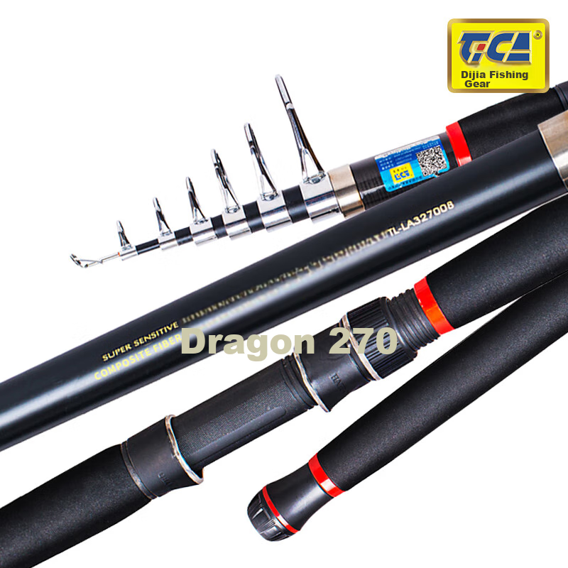 Dijia Haigan Jiaolong 1.8-Meter Sea Rod Fishing Pole Set, Casting Rod Long-Distance Casting Rod for Big Fish