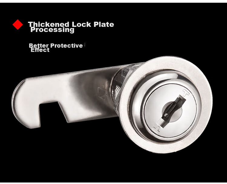 Fly.Globe Office Desk Drawer Lock Furniture Lock Bedside Table Lock Anti-Theft Blade Lock Cylinder FQ-A04 9