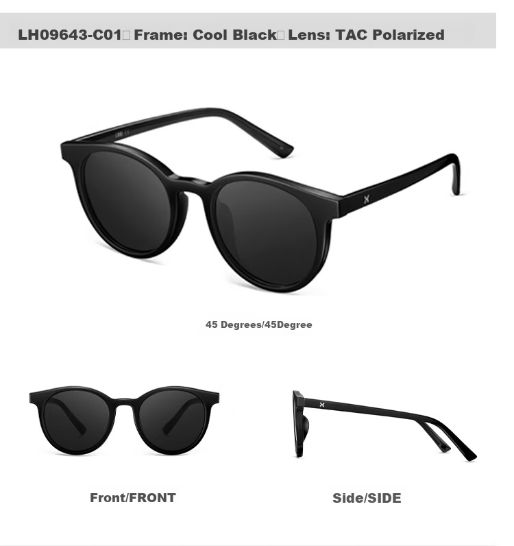 LOHO 2026 New Polarized Sunglasses for Women, Round Frame Driving Sunglasses, UV Protection Eyewear, Trendy Face-Slimming Hiking Glasses 18