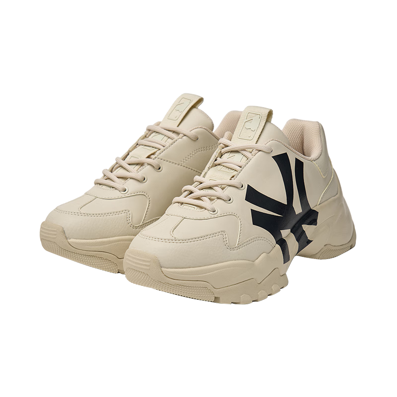 MLB Men's And Women's Retro Dad Shoes, Thick-Soled Height-Increasing Versatile Casual Sneakers 3ASHC104N-50BGS