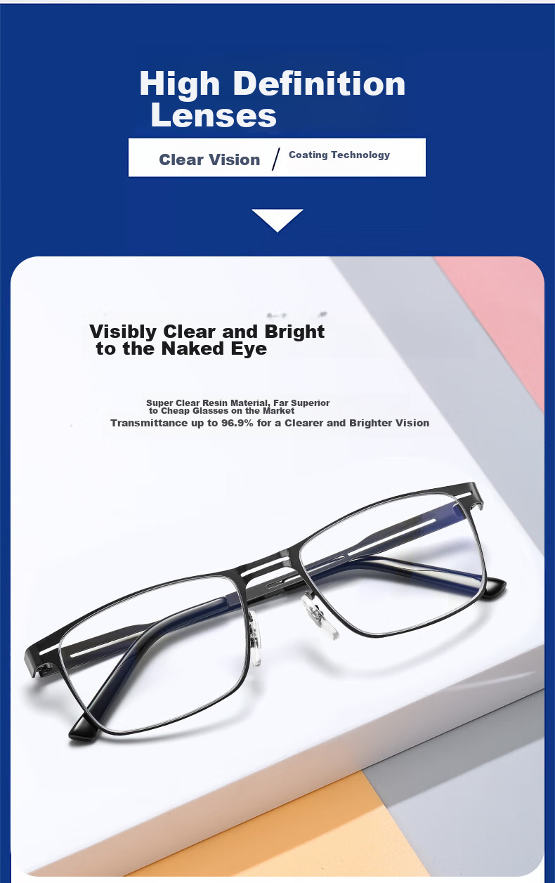 LESCA LUNETIER Reading Glasses for Men, High Definition Ultra-Light Blue Light Blocking Anti-Fatigue Presbyopic Glasses for Women And Elderly, Bifocal Reading Glasses for Me 4