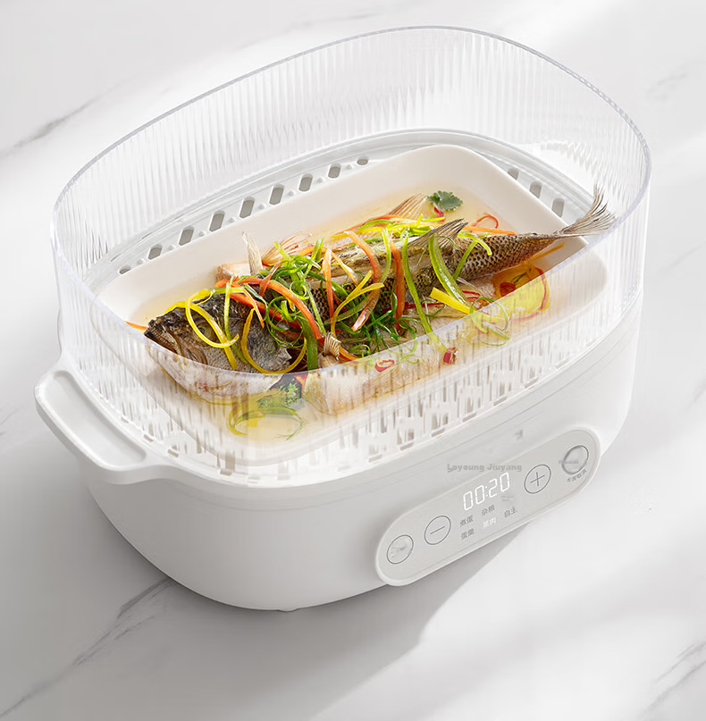 Joyoung Egg Cooker, Steamer, Hot Spring Egg Machine, Smart Timer with Auto Shut-Off, Egg Cooking Device for Soft-Boiled Eggs And Tea Eggs, Compact All-In Breakfast Steamer GE361 14