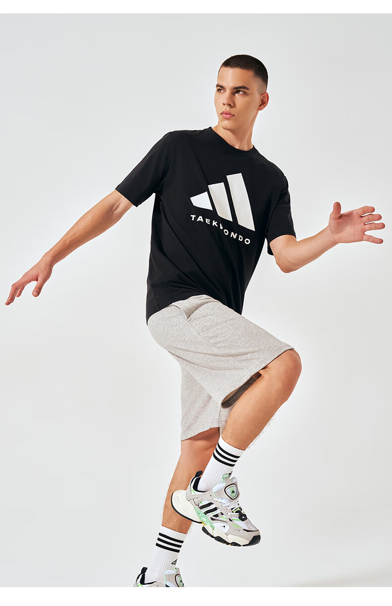 Adidas Men's Short-Sleeve T-Shirt, Spring And Summer Casual Sports Breathable Lightweight Round Neck Tee, Black/gold (Quick-Dry), Size S 15
