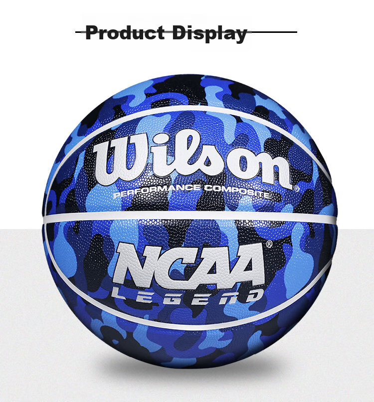 Wilson NCAA Series Camouflage Pattern Campus Indoor And Outdoor Size 7 Basketball Training Wear-Resistant WTB0929ROIB07CN 7