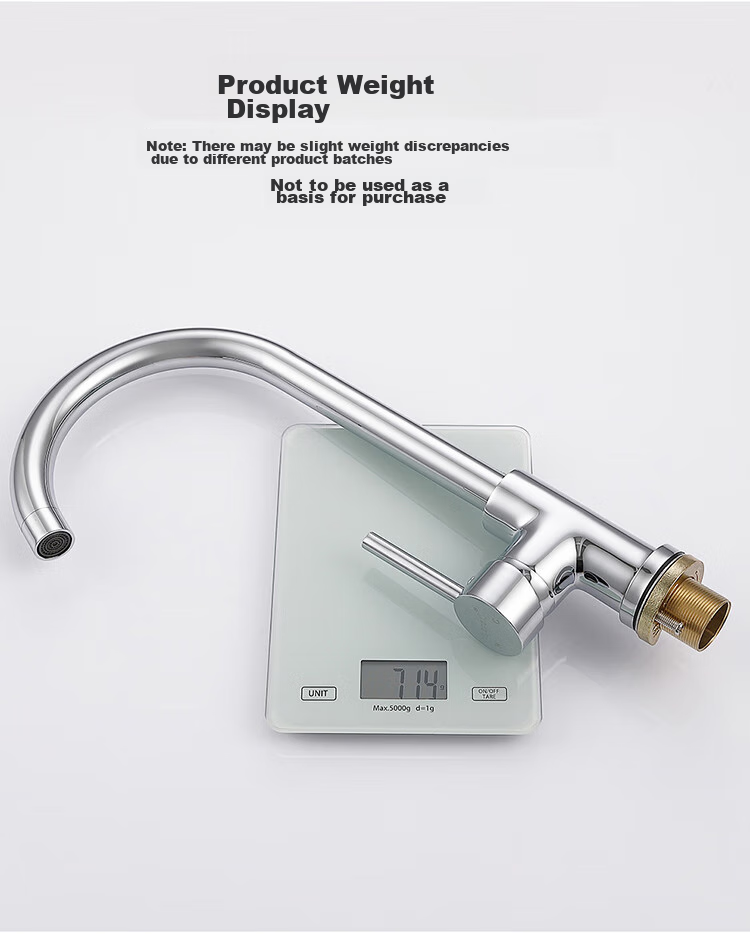 Larsd Kitchen Faucet Hot And Cold Sink Tap Copper Body Sink Faucet with 80CM Pipe F04 12