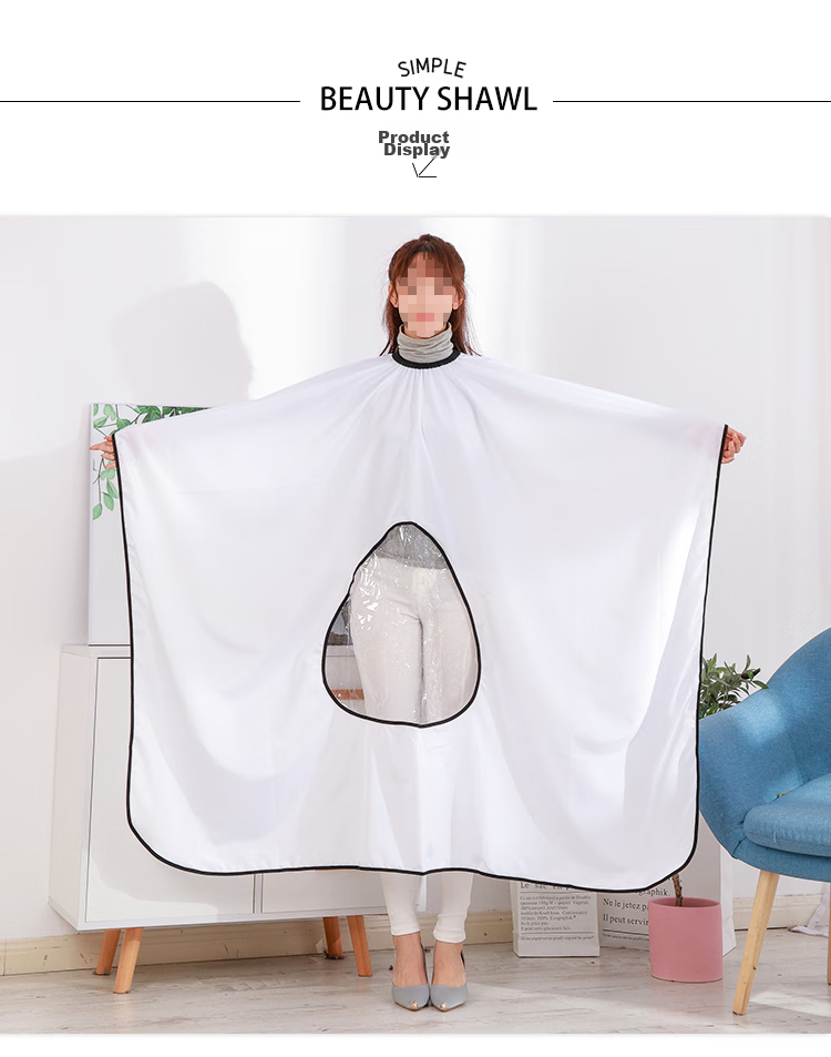 Jinghuisichuang Haircut Cape, Adult Hairdressing Wrap, Enlarged Waterproof Cape, Hair-Resistant Fabric 8