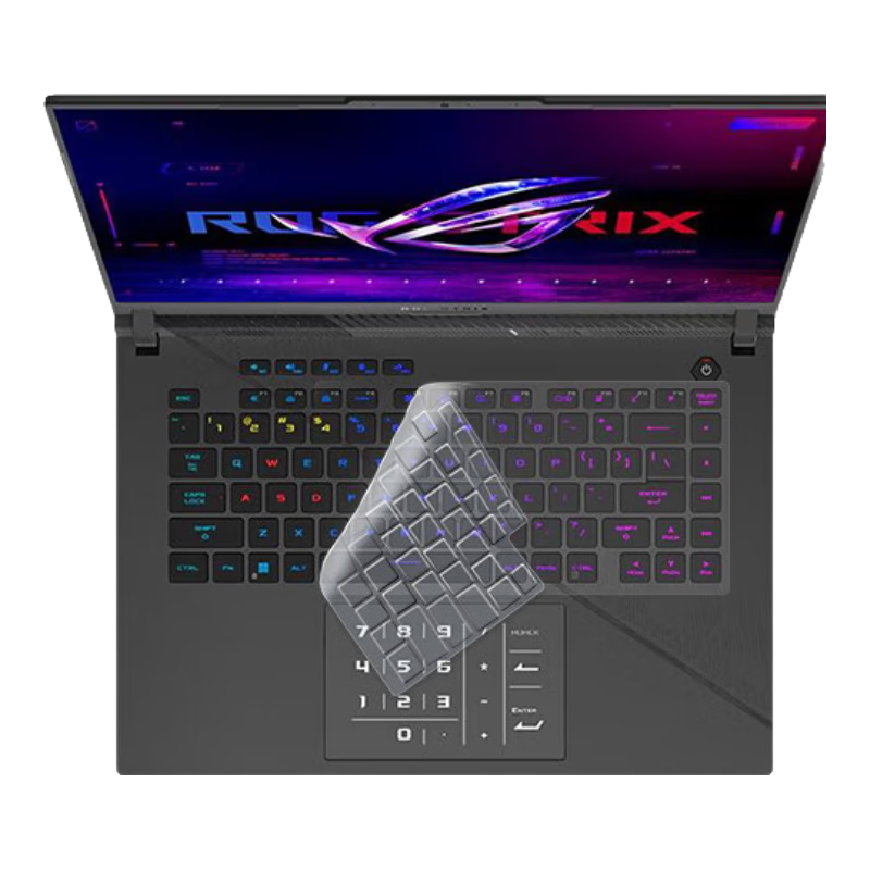 JPLAYER Keyboard Protector for ASUS ROG Strix G17/G15/Mobius Pro 2024/23 16-Inch Laptop, High Transparency Ultra-Thin Invisible Film, Dust-Proof TPU Protective Cover