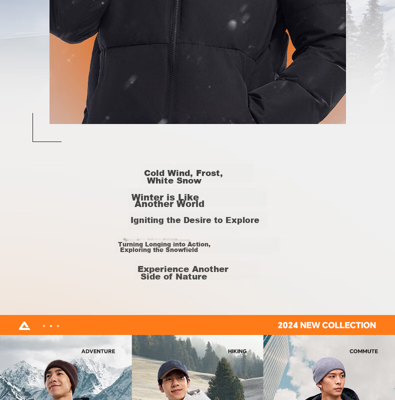 PEAK Yuxue down Jacket, Spring Season, Triple Protection Technology, Short Style, Men's Duck Down, Windproof, Warm Sports Coat, DF544121 4