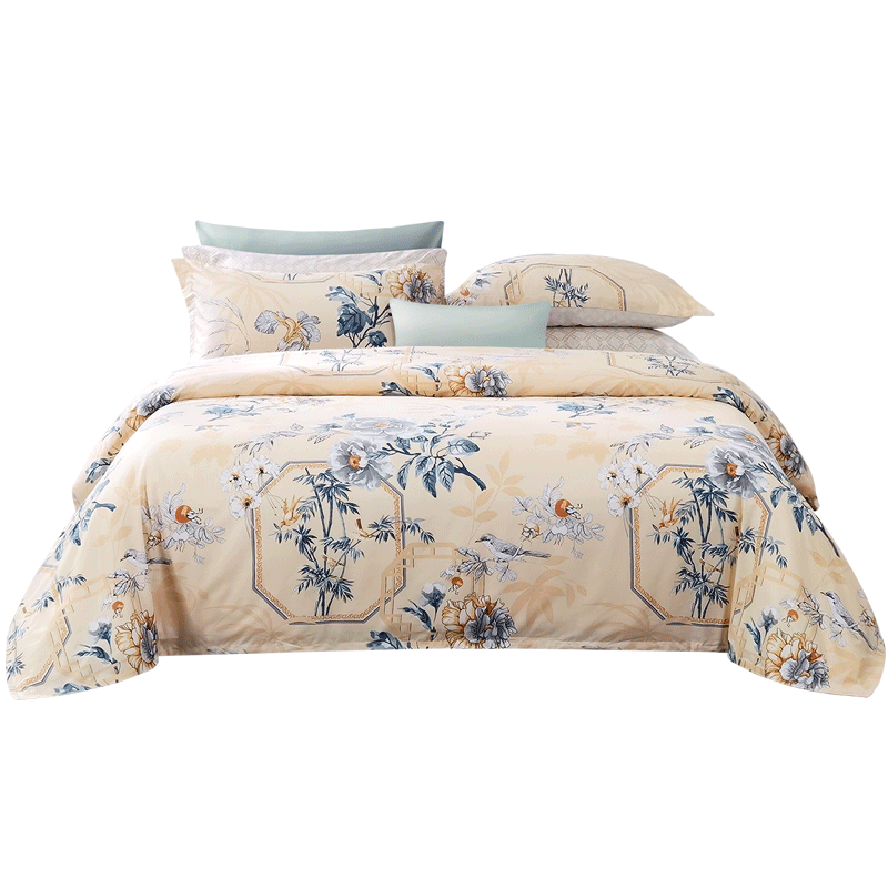 FUANNA Home Textiles, Pure Cotton Duvet Cover, 100% Cotton, Single Piece, Double Size, Suitable for 1.8m Bed (230*229cm)