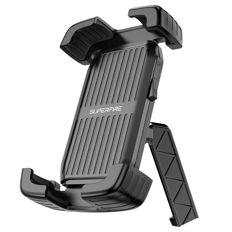 SupFire Electric Bike Phone Mount, Food Delivery Rider Battery Road Mountain Bike Full-Coverage Quick-Access Bracket, Navigation Equipment