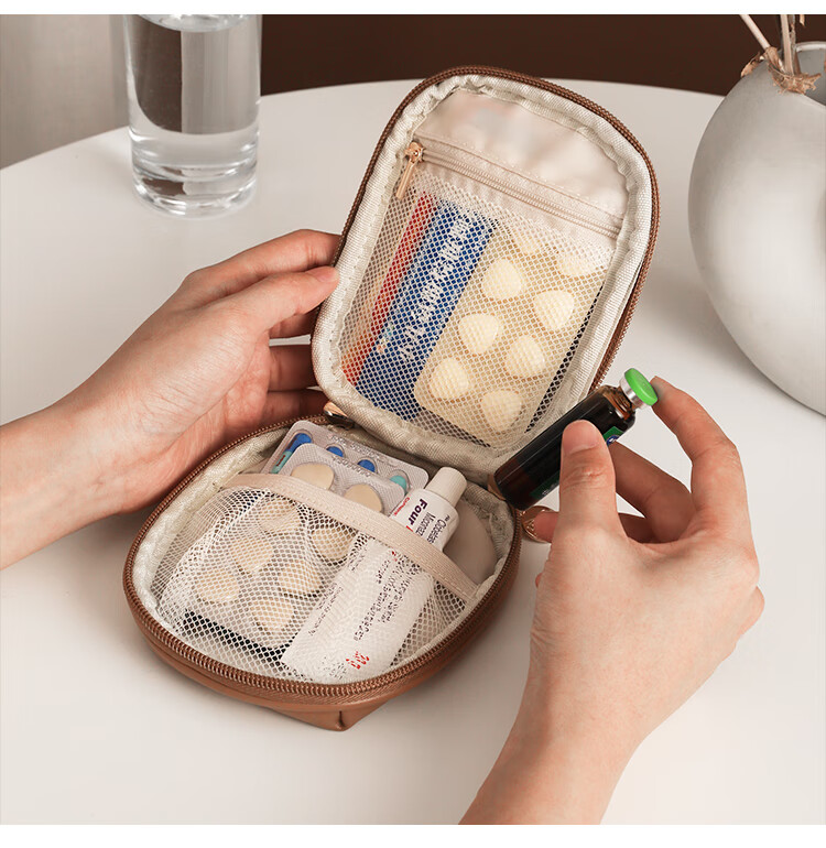 Lehuolvxing Pill Organizer, Portable Medicine Dispenser, Compact Travel Case for Pills, Small Five-Day Pack, Mini Pill Box for Business Trips 14