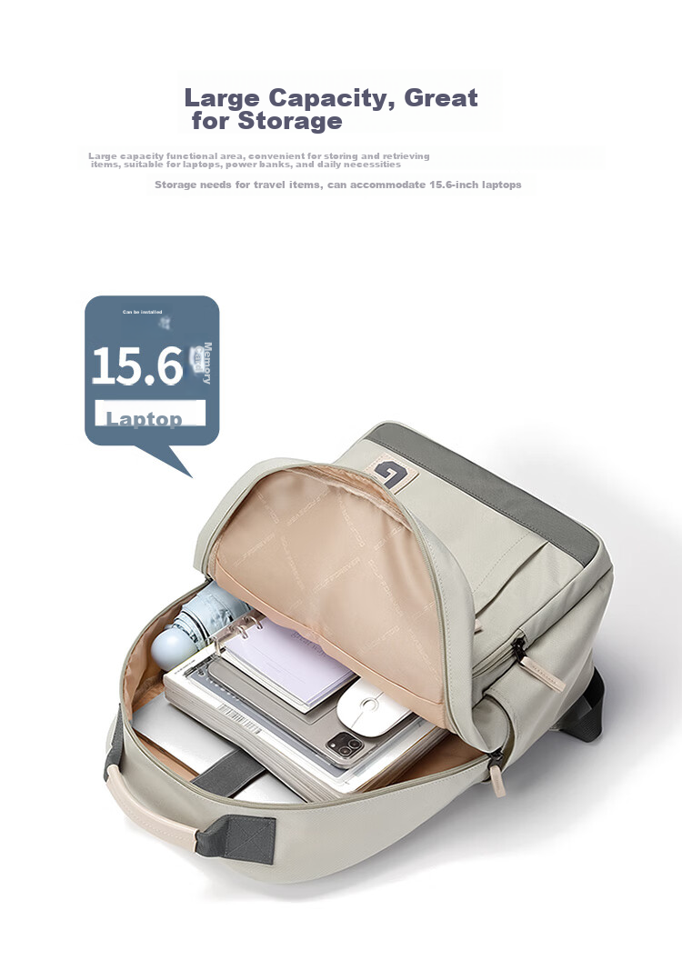 GOLF Backpack for Men And Women, Casual 15.6-Inch Laptop Bag for Middle School, High School And College Students, Travel Backpack 20