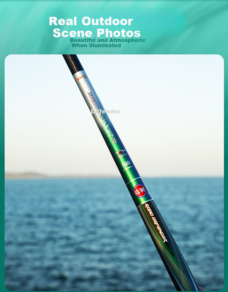 GW Fishing Rod, Handheld, 8.1 Meters, Hanluze Lightweight Small All-Purpose Rod, 28 Sections, Crucian Carp Rod, Ultra-Light, Ultra-Hard, Platform Fishing Rod, Fishing Pole 7