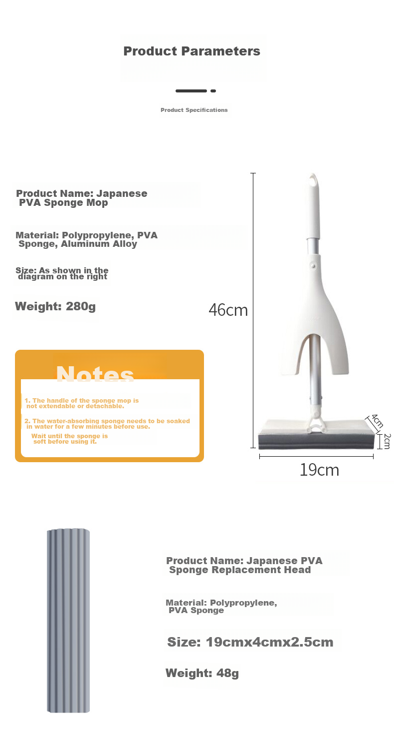Sulida Flat Mop, 42cm Household All-In No-Hand Washing, 2026 Squeegee Mop, Lazy Person's Floor Cleaning Tool 8