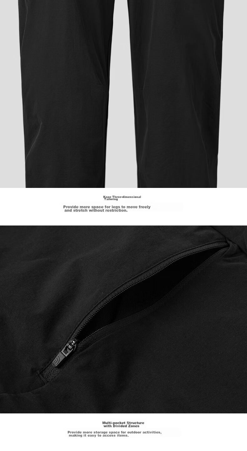 The North Face Men's Water-Repellent Long Pants, Comfortable Casual Outdoor Hiking 8AZ4, Black/JK3, Size 32 4