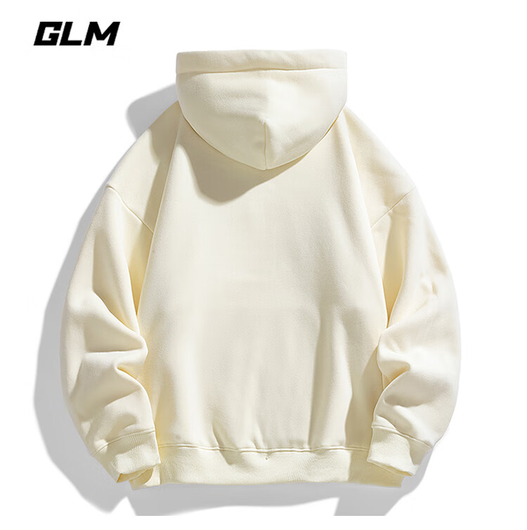 GLM Men's Heavyweight Loose Fit Hoodie Autumn Winter Casual Fleece Lined Youth Trendy Jacket Heather Gray Fleece Lined 3XL 11