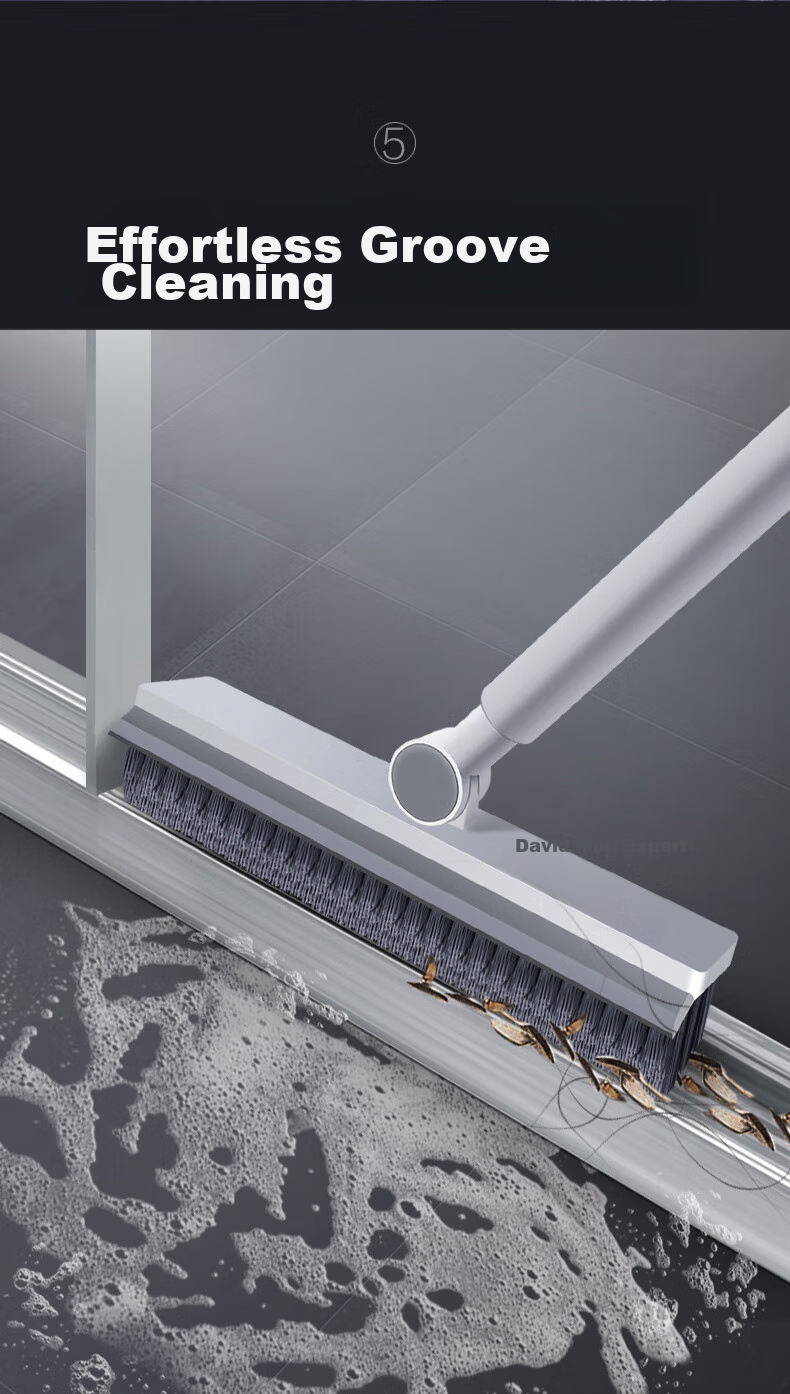Dawei Cleaning Brush, Gap Floor Brush, Toilet Brush, Hard-Bristle Floor Scrubber, V-Shaped Triangular Brush Head S3 5