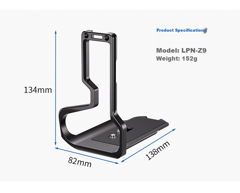 Leofoto Vertical Quick-Release Plate, Camera Horizontal And Vertical Quick-Release L Plate, Nikon Z9 Dedicated L-Type Quick Release Plate 7