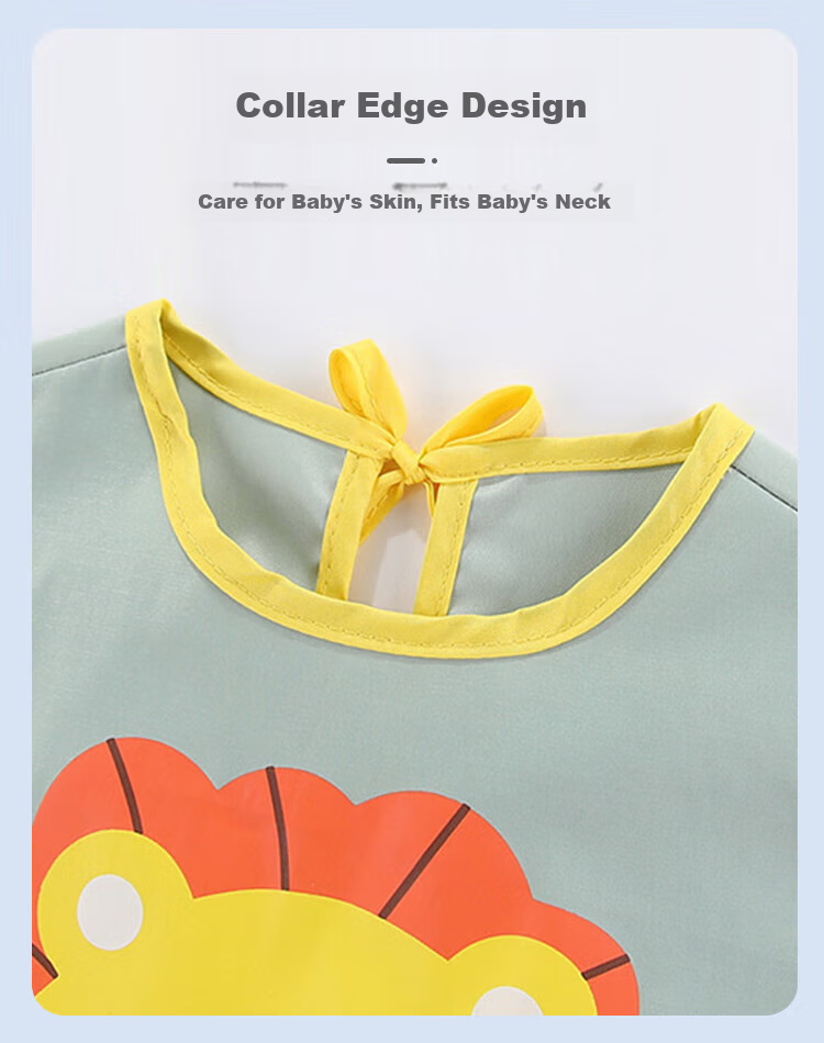 9I9 Baby Eating Smock, Summer Sleeveless Waterproof Infant Children's Bib, Drawing Apron, Adjustable A26 Pink 10