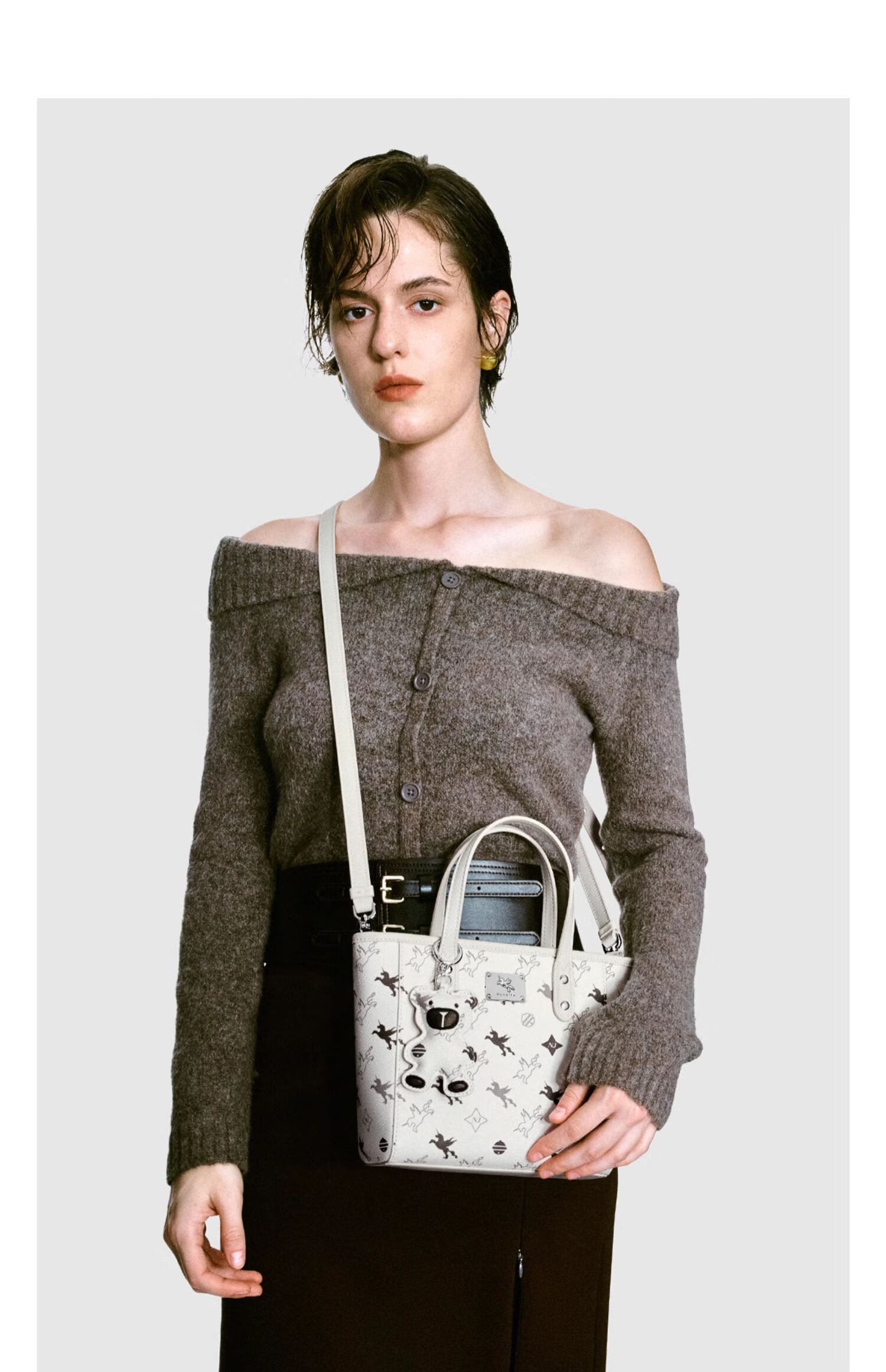 NUCELLE Pegasus Small Tote Basket Bag, New Light Luxury Niche Handheld Crossbody Women's Bag, Birthday Gift for Girls 26