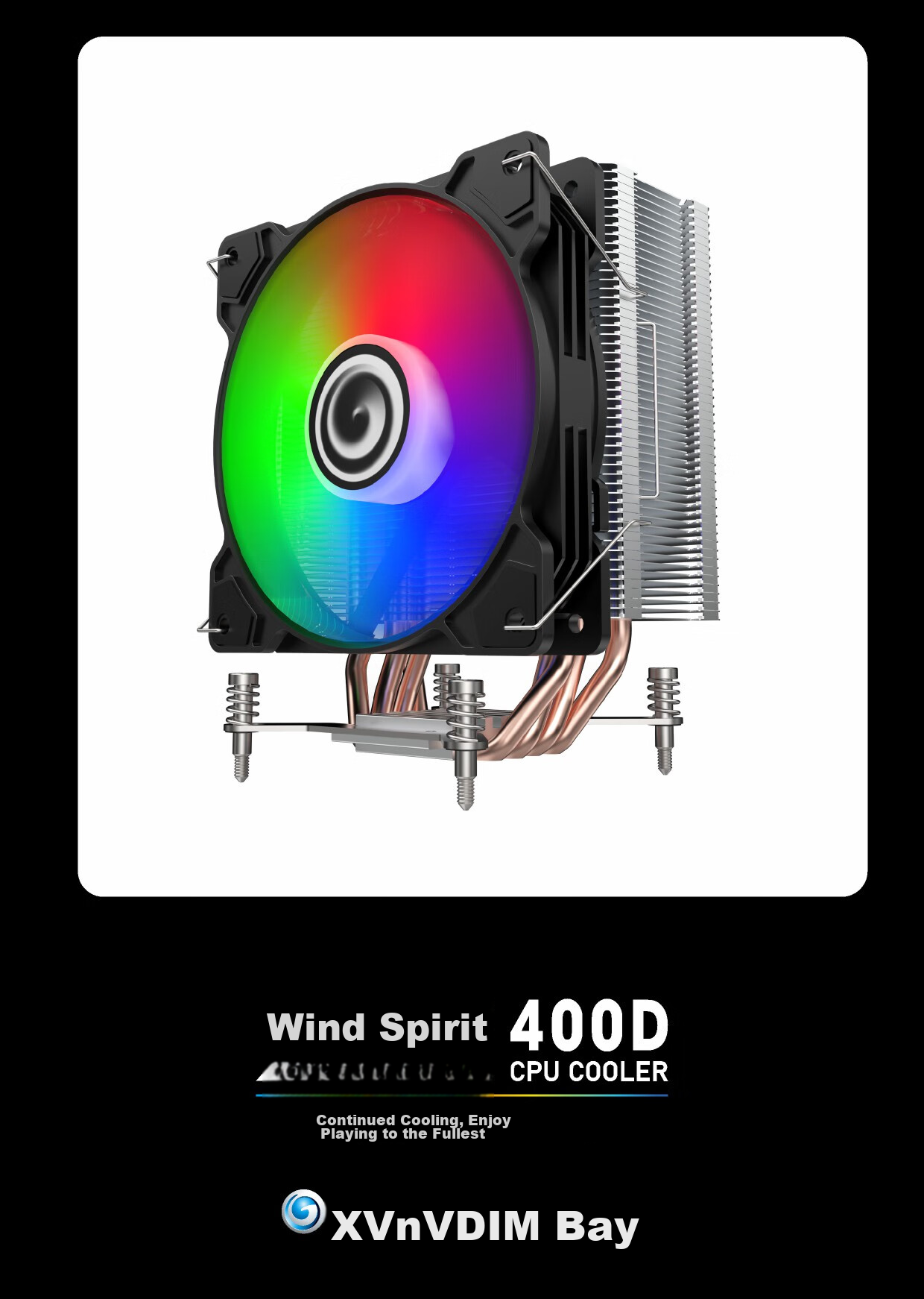 Yingchi Fengrui V6DL Digital Display CPU Air Cooler (Anti-Gravity 6 Heat Pipes / Compatible with 1700/AM5/ARGB Sync / PWM Temperature Control / Multi-Platform / with Thermal Paste) 11