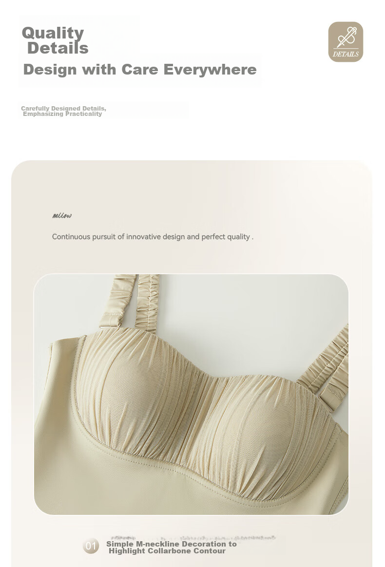 MiiOW Women's Spaghetti Strap Tank Top Summer [Ice Silk Cool Feel with Chest Pads Inner Wear] Beautiful Back Design Can Be Worn As Outerwear Undershirt to Conceal Side Boob 12