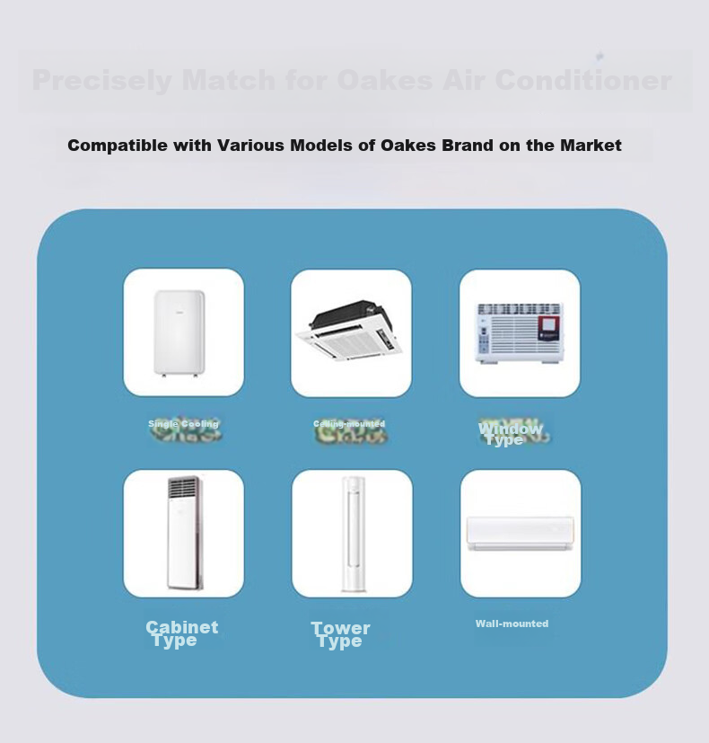 Nichu Universal Remote Control Compatible with Changhong Air Conditioners KFR-32GW KK22A KK33A KK10A KK31A KKCQ-2A Wall-Mounted Central Air Conditioner 2