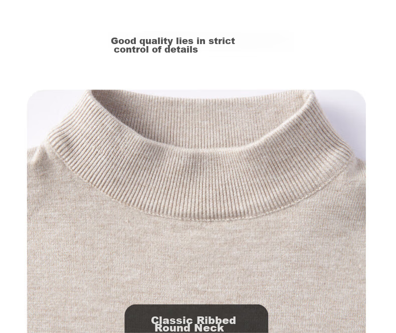 Warrior Sweater for Men, Autumn And Winter Semi-Turtleneck Knit Pullover, Warm Fleece-Lined Base Layer, Men's Knitwear And Clothing 10