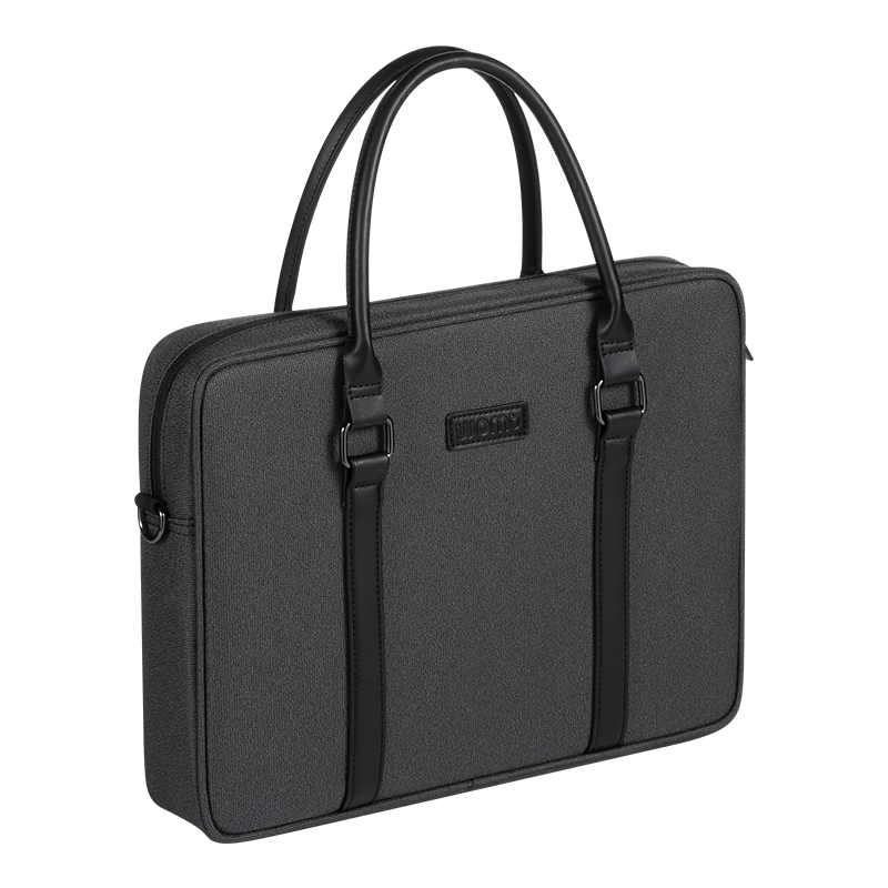 WOMT Men's Briefcase, Business Travel Commute, 13/14 Inch Large Capacity Laptop Bag, Shoulder Document Bag