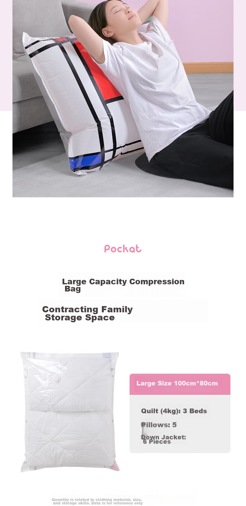 CHAHUA Vacuum Storage Bags, Quilt Storage Bags, Moving Vacuum Bags, Large Clothes Organizer Bags with Electric Pump 4