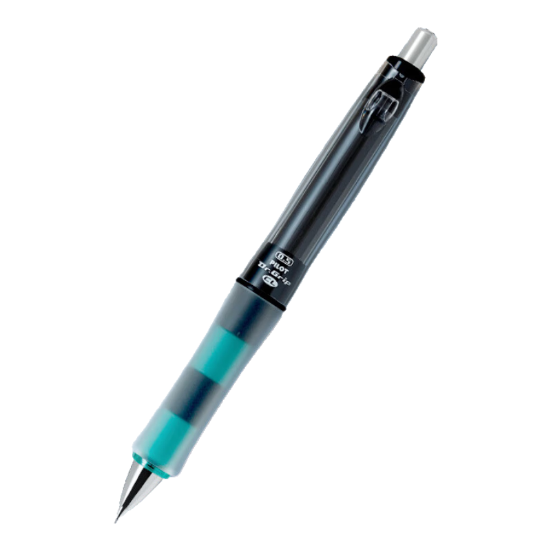 PILOT Grip-Shaped Mechanical Pencil for Elementary School Students, 0.5mm Lead, Children's Stationery Sketching Pencil, Limited Edition Black And Green HDGCL50R-PBMG, Original Import