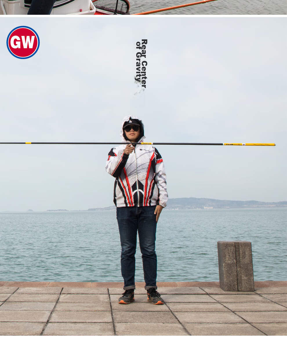 GW Fishing Rod Jian Shou Zhen Xun 7.2 Meters Strong And Durable 28-Section All-Purpose Big Fish Rod Ultra-Light Ultra-Hard High Carbon Steel Platform Fishing Rod 19