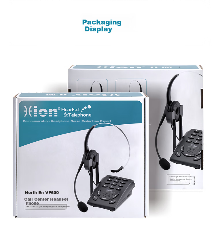 HION VF600 Headset Telephone, Business Call Center Headset, Customer Service Call Center Phone, Office Fixed-Line Telephone, Landline (Without Recording Function) 14