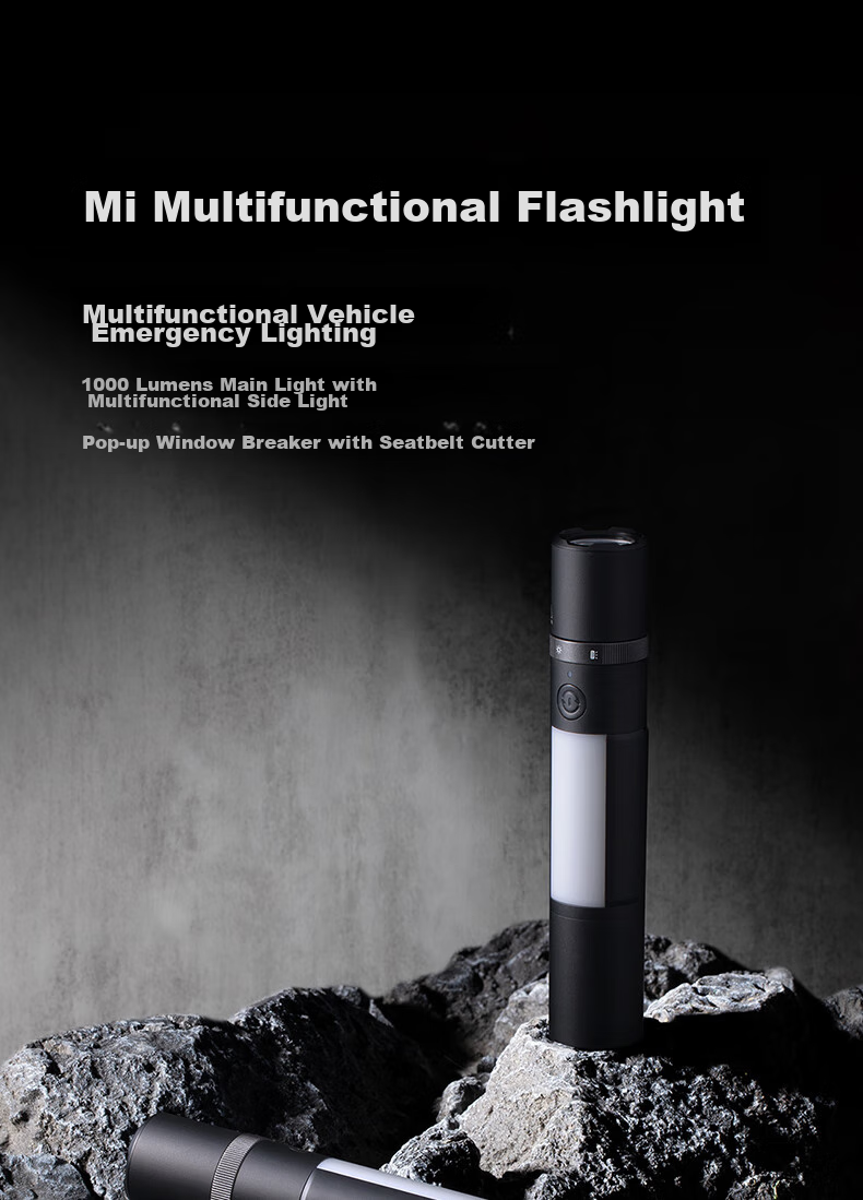 Mijia Multi-Functional Flashlight, Window Breaker, Knife, Safety Hammer, High Brightness Illumination, Long-Lasting Battery Life, Stepless Zoom 2