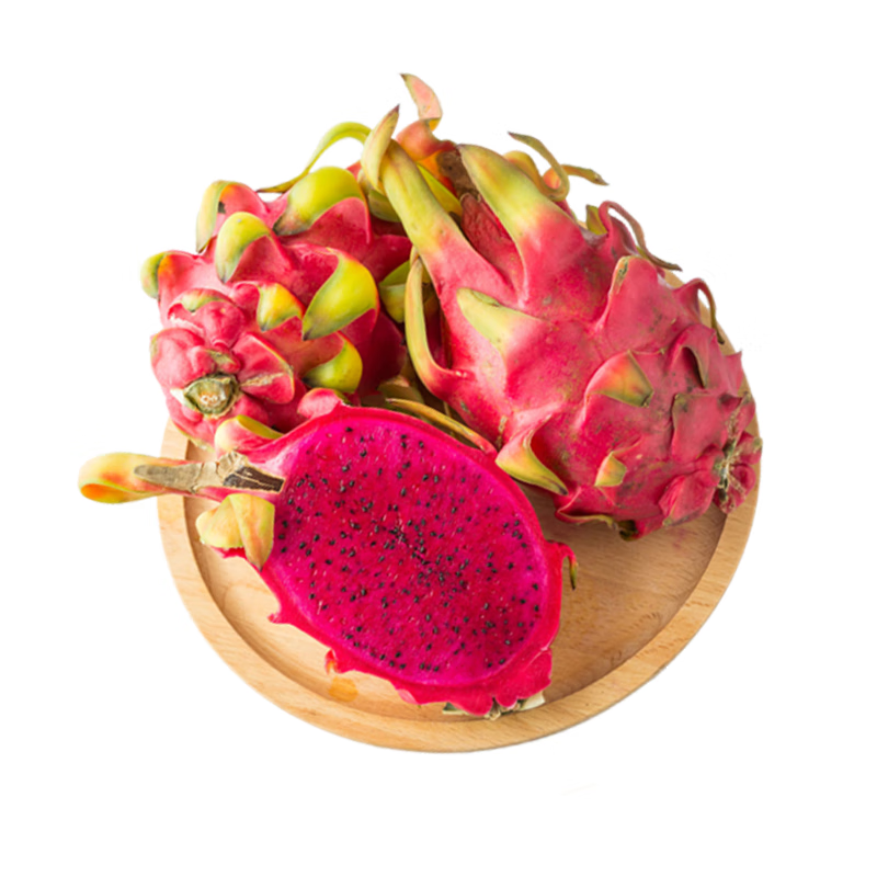 京鲜生越南进口红心火龙果2个装巨无霸 单果600-700g 源头直发一件包邮