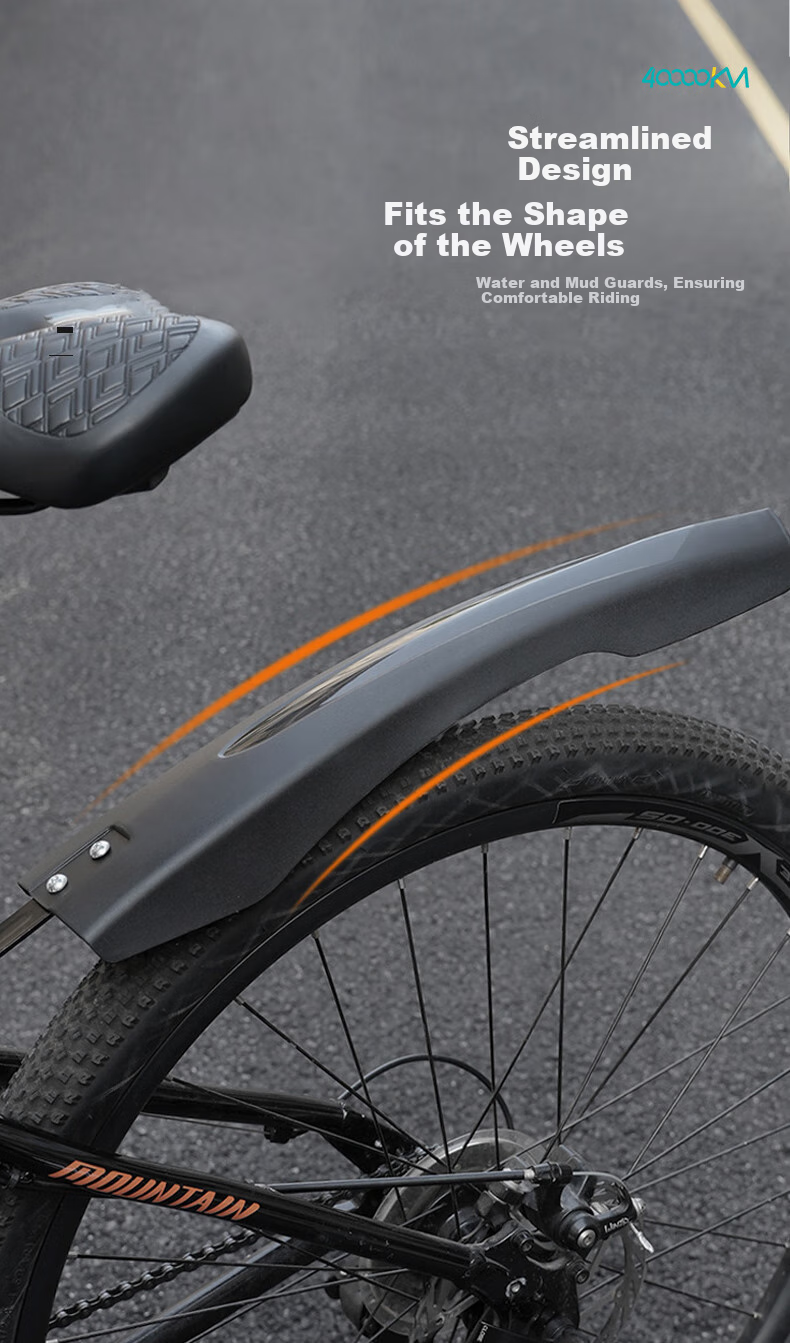 Siwangongli Mountain Bike Mudguard, Bicycle Front Mudguard, Fully Enclosed Bicycle Rear Wheel Mudguard, Universal Accessories Set 3