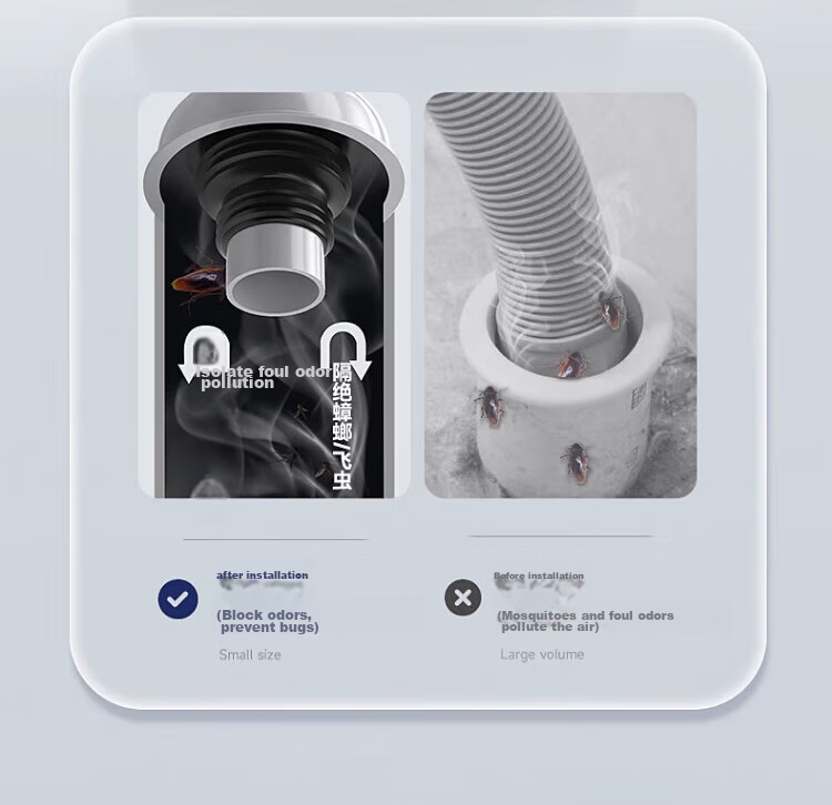 DU PONT Sink Drain Pipe Set, Bathroom Washbasin Drain, Washbasin Drainage System, Sink Drain Pipe D-PJ021 7