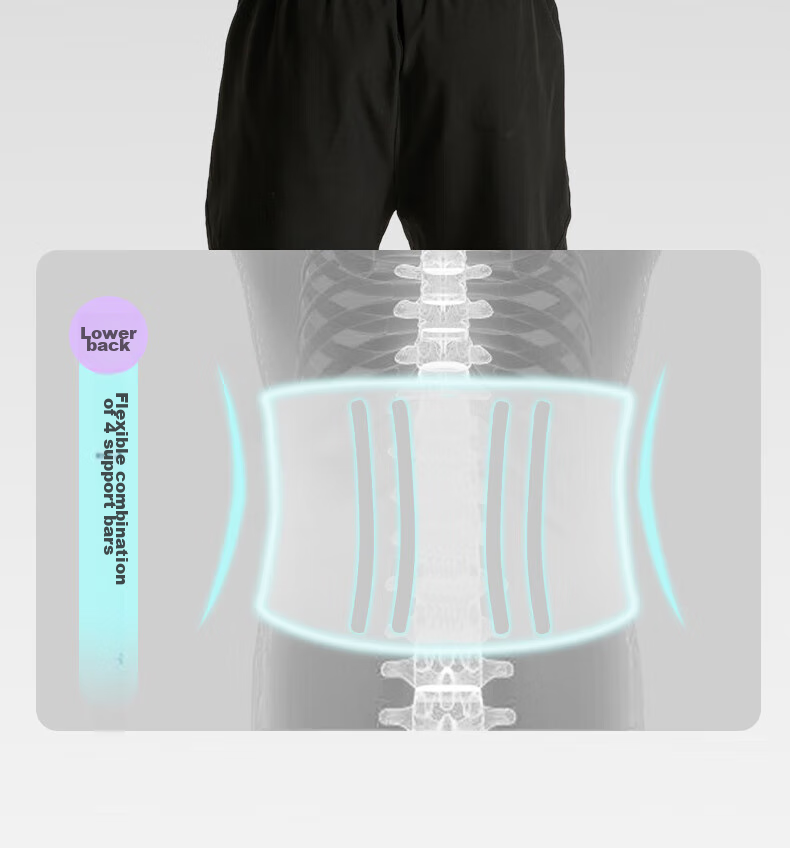 Mdikawe Back Support Belt for Lumbar Disc, Fitness Exercise Deadlift Squat Waist Trimmer, Unisex Running Abdominal Support Waist Brace XL 8